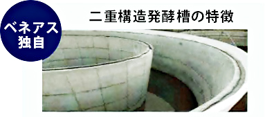 二重構造発酵槽の特徴